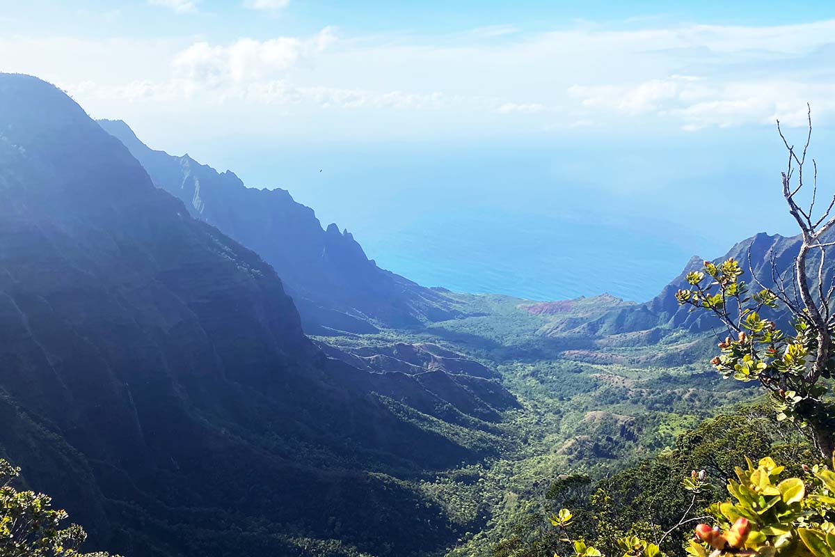 View from Pu’u O Kila Lookout (Kaua'i)